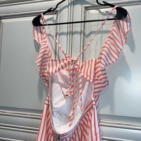 Striped Ruffle Romper - Picture 8 of 10